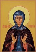 Схема вышивки «святая евгения»