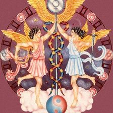 Схема вышивки «близнецы»