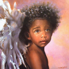 Схема вышивки «смугляшка ангел»