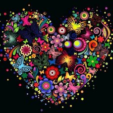 Схема вышивки «сердце»