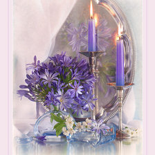 Схема вышивки «фиалки»