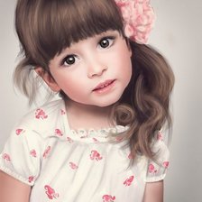 Схема вышивки «девочка»