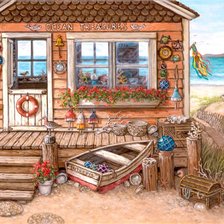 Схема вышивки «на берегу»