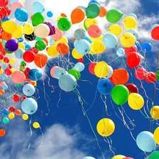 Схема вышивки «Воздушные шарики»