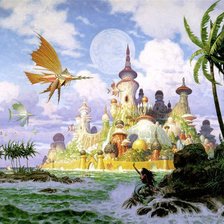 Схема вышивки «Сказочный замок»