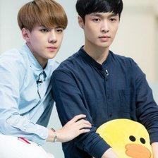 Схема вышивки «Exo 90:2014 Sehun & Lay»