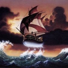 Схема вышивки «Летучий корабль»