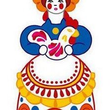 Схема вышивки «дымковская игрушка»