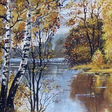 Схема вышивки «поздняя осень»