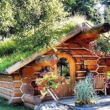 Схема вышивки «домик»