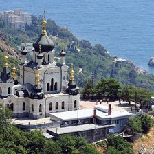 Схема вышивки «Церковь»