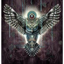 Схема вышивки «сова»