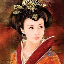 Схема вышивки «Прекрасная китаянка»