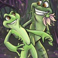 Схема вышивки «принц-лягушка»