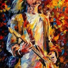 Схема вышивки «Курт Кобэйн»