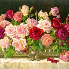 Схема вышивки «розы»