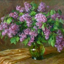 Схема вышивки «сирень»