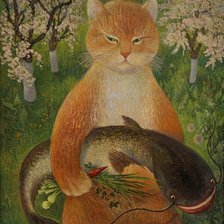 Схема вышивки «рыболов»