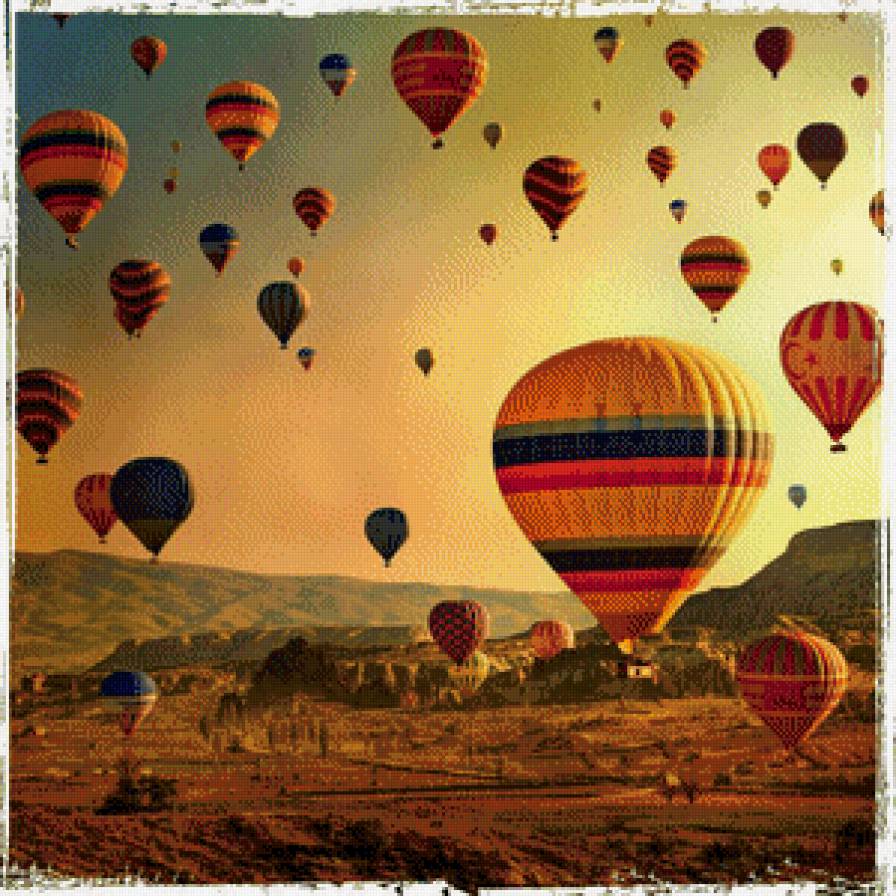 воздушные шары - шары небо - предпросмотр