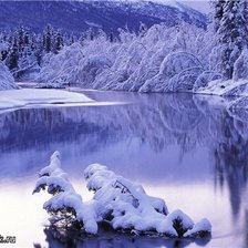 Схема вышивки «зима»