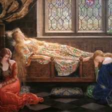 Схема вышивки «спящая красавица»