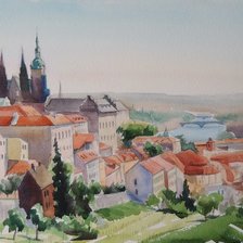 Схема вышивки «пражский град»