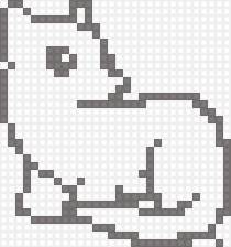 мини-схема хоренок - животные, хорек, фретка, хорьки, мини-схема, щенок хорька - предпросмотр