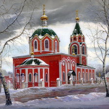 Схема вышивки «собор»