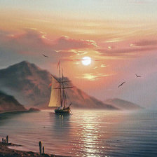 Схема вышивки «Морские пейзажи Сергея Стоева»