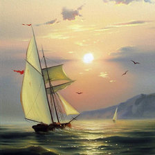 Схема вышивки «Морские пейзажи Сергея Стоева»