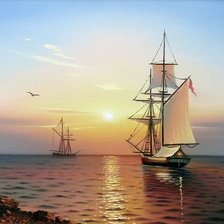 Схема вышивки «Морские пейзажи Сергея Стоева»