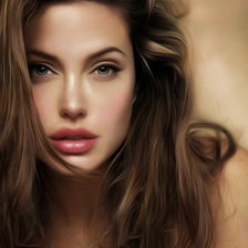 Схема вышивки «Анджелина Джоли»