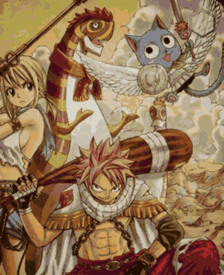 Fairy tail - нацу драгнил, люси хартфелия, аниме, fairy tail - предпросмотр