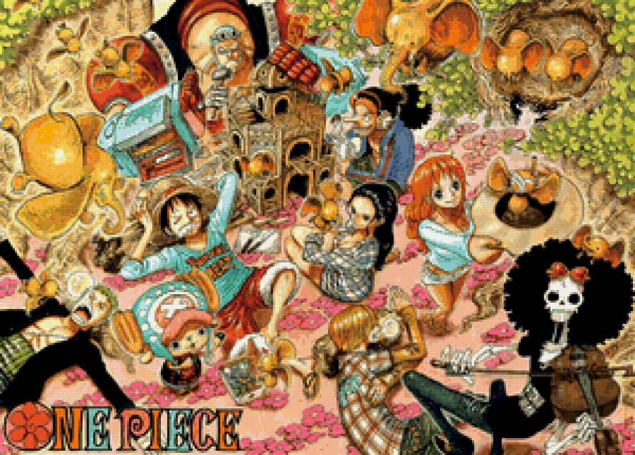 One piece - one piece, санджи, чоппер..., нами, аниме, луффи, мугивары, зоро - предпросмотр