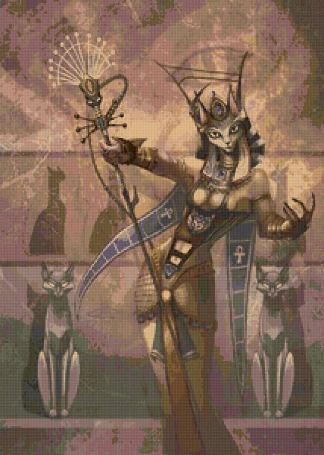 Бастет - египет, кошка, бастет, богиня - предпросмотр