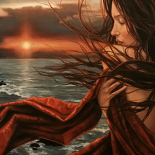 Схема вышивки «на закате»