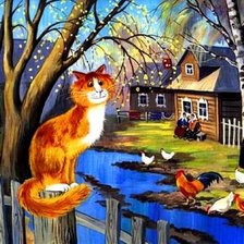 Схема вышивки «котейка»