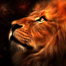 Схема вышивки «лев»