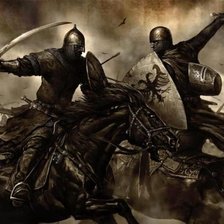 Схема вышивки «рыцари»