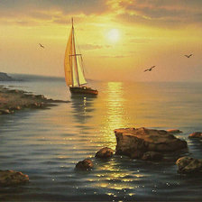 Схема вышивки «Морские пейзажи Сергея Стоева»