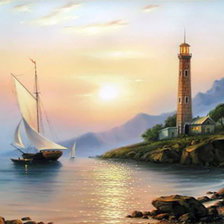 Схема вышивки «Морские пейзажи Сергея Стоева»