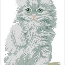 Схема вышивки «киса2»