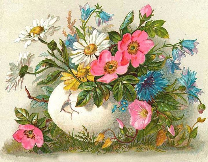 Jarrón con Flores - flores - оригинал