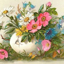 Схема вышивки «Jarrón con Flores»