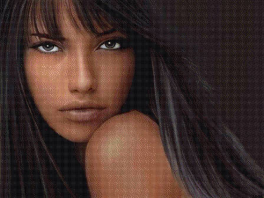 портрет незнакомки - красавица, портрет, девушка - предпросмотр