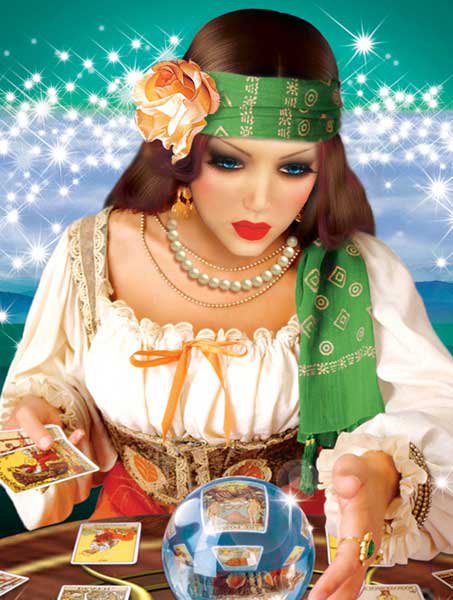 Гадалка - женщина, гадалка - оригинал