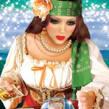 Схема вышивки «Гадалка»