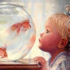 Схема вышивки «Золотая рыбка»