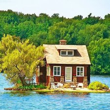 Схема вышивки «островок»