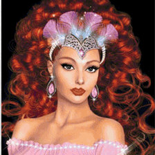 Схема вышивки «рыжая»